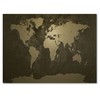 Trademark Fine Art Michael Tompsett 'Gold World Map' Canvas Art, 22x32 MT0215-C2232GG